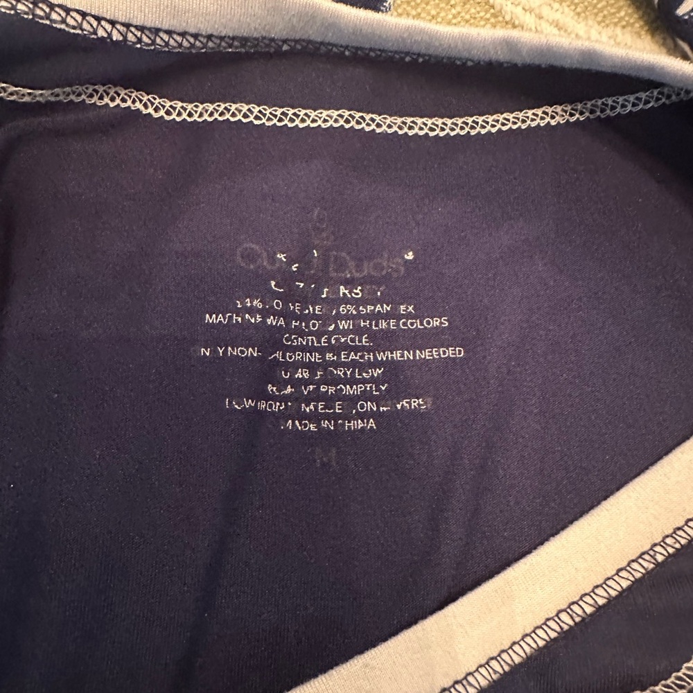 Navy Blue ladies Pajamas with Bear Print - Picture 4 of 4